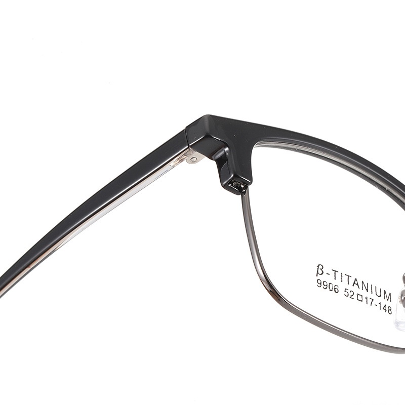 丹阳友顺眼镜眉毛架小框9906韩版时尚光学镜架复古插芯板材眼镜框