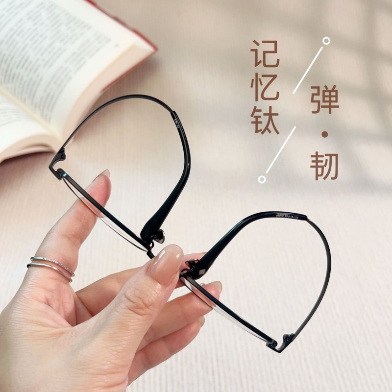 金属眼镜框一体宽边记忆钛架99010超弹腿合金眼镜工厂量大批发