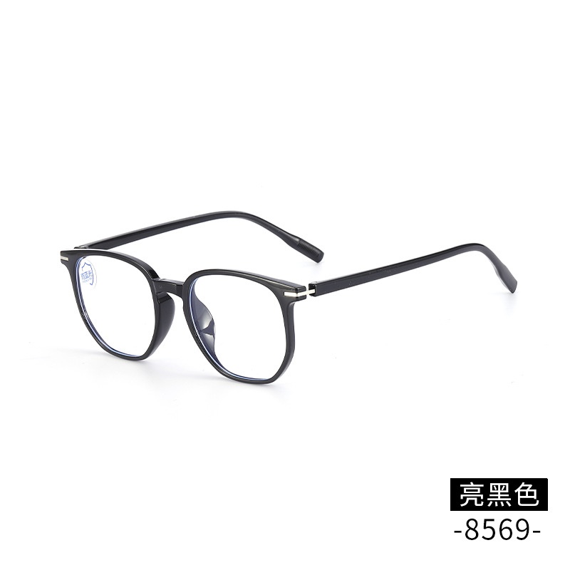 TR防蓝光平光镜小红书同款 8569时尚护目镜男女多边形tr90眼镜框