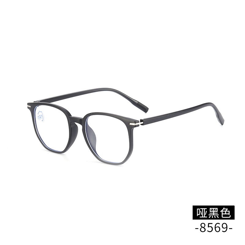 TR防蓝光平光镜小红书同款 8569时尚护目镜男女多边形tr90眼镜框