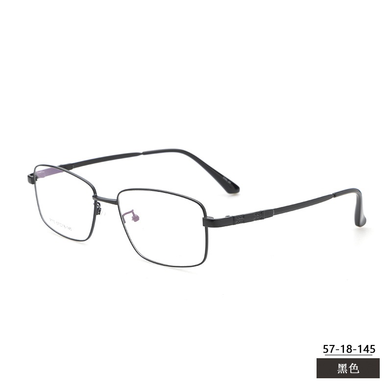 金属眼镜框宽边记忆架高弹钛合金 9110大号男士光学眼镜厂家批发