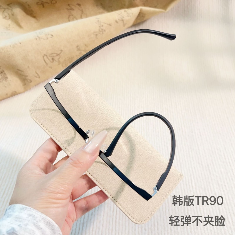 新款无磁钛眉毛眼镜架高级感素颜镜框16035小红书复古眼镜批发