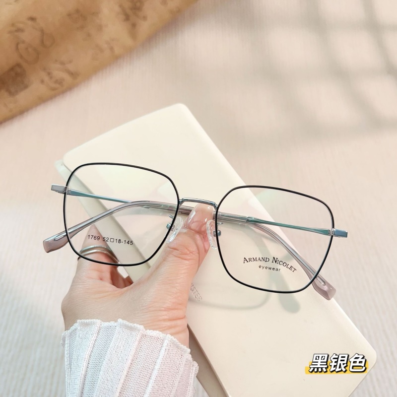 友顺新款近视眼镜1769小红书潮全框眼镜架女复古多边形眼镜男款