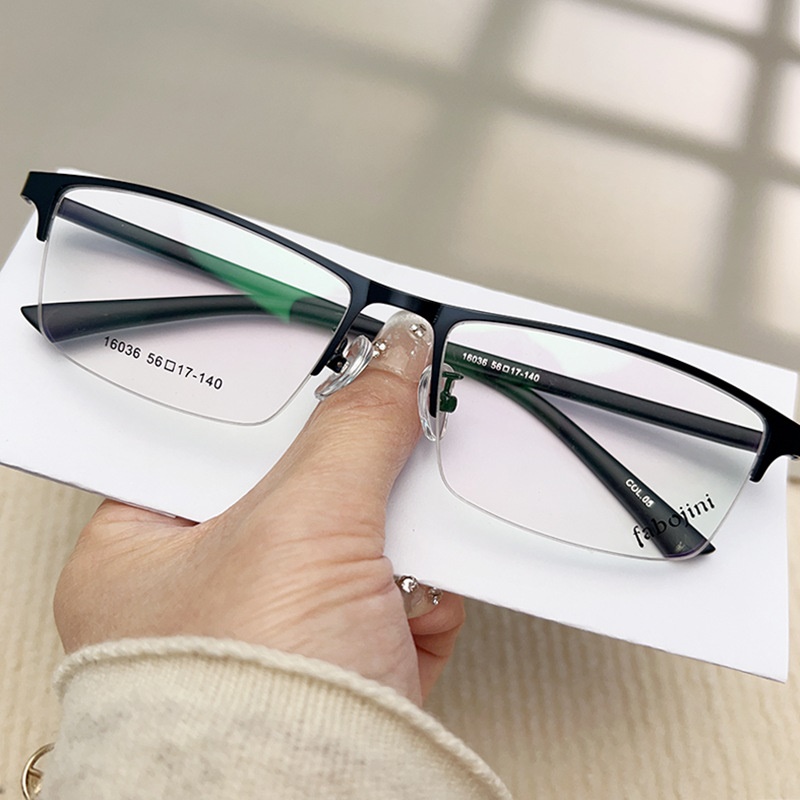 丹阳友顺新款钢板金属合金眼镜架半框男款眼镜16036 近视眼镜框