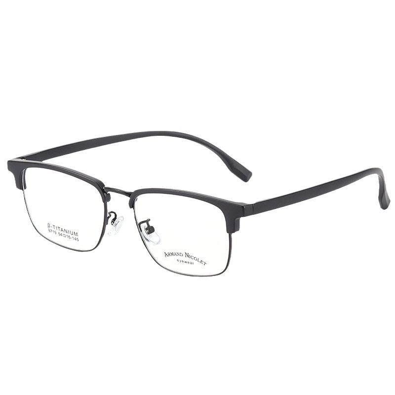 男女眉毛眼镜框架时尚小红书同款8719TR90眉线潮款黑框复古眼镜