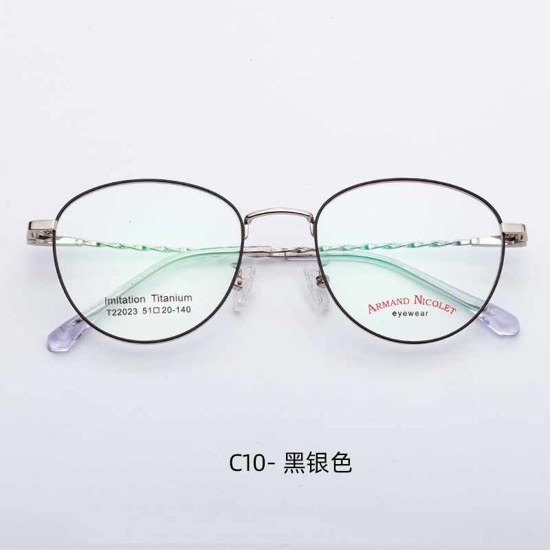 多色小红书复古眼镜 深圳电镀多边形开球镜架22023男女式平光眼镜