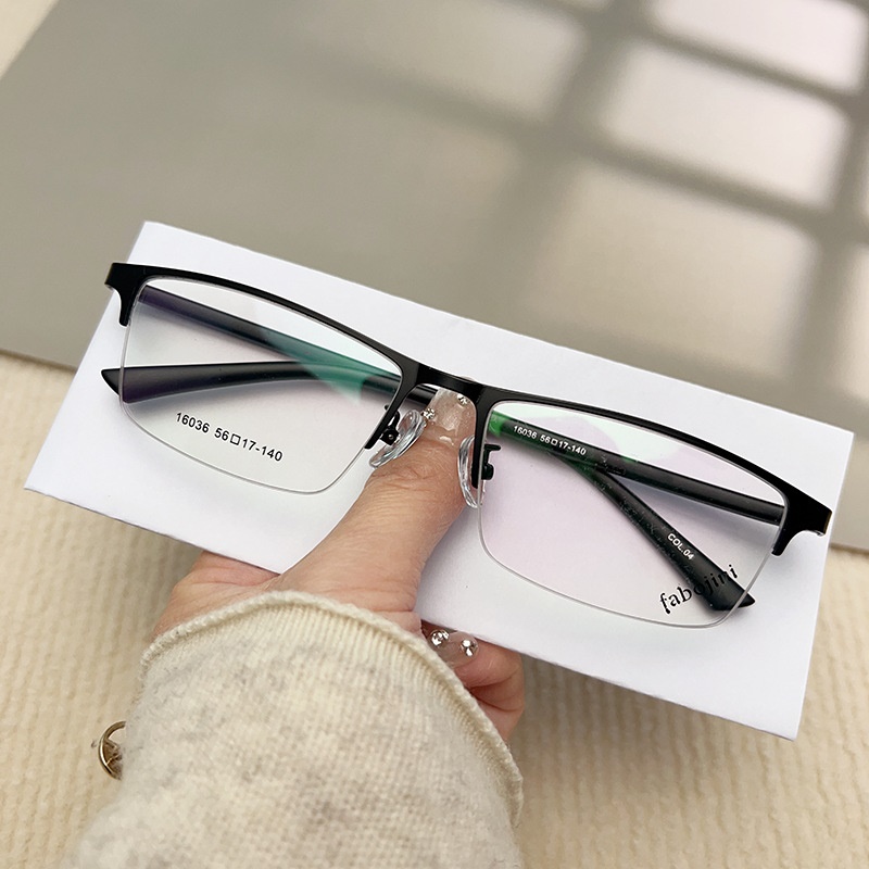 丹阳友顺新款钢板金属合金眼镜架半框男款眼镜16036 近视眼镜框