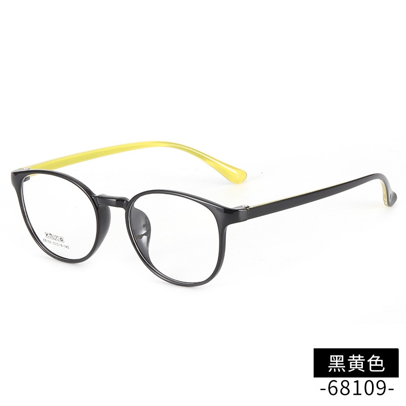 丹阳tr90眼镜圆框批发68109男女款中号全框架超轻眼镜架 TR工厂