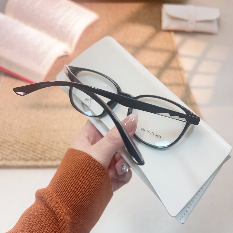 时尚新款透明水晶tr腿眼镜批发2206小红书近视眼镜框TR90眼镜架