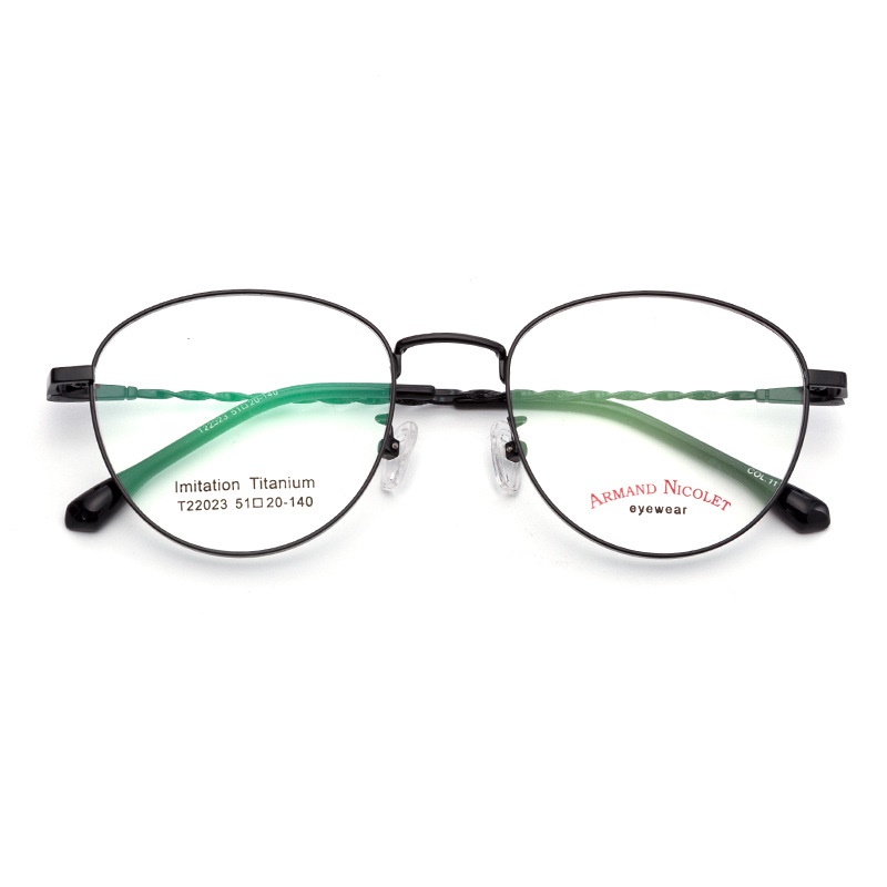 多色小红书复古眼镜 深圳电镀多边形开球镜架22023男女式平光眼镜