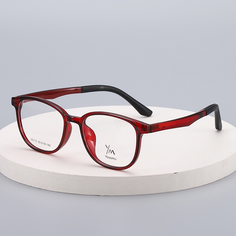 丹阳金属铰链tr90批发65110男女同款中号圆形近视镜架TR眼镜框