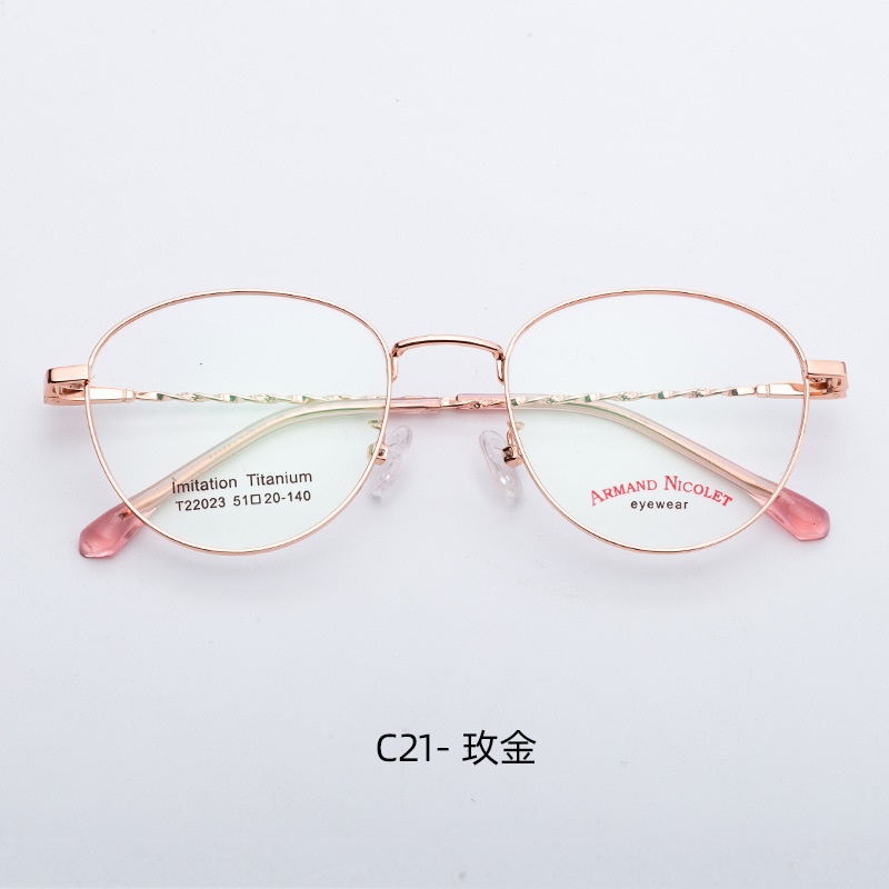 多色小红书复古眼镜 深圳电镀多边形开球镜架22023男女式平光眼镜