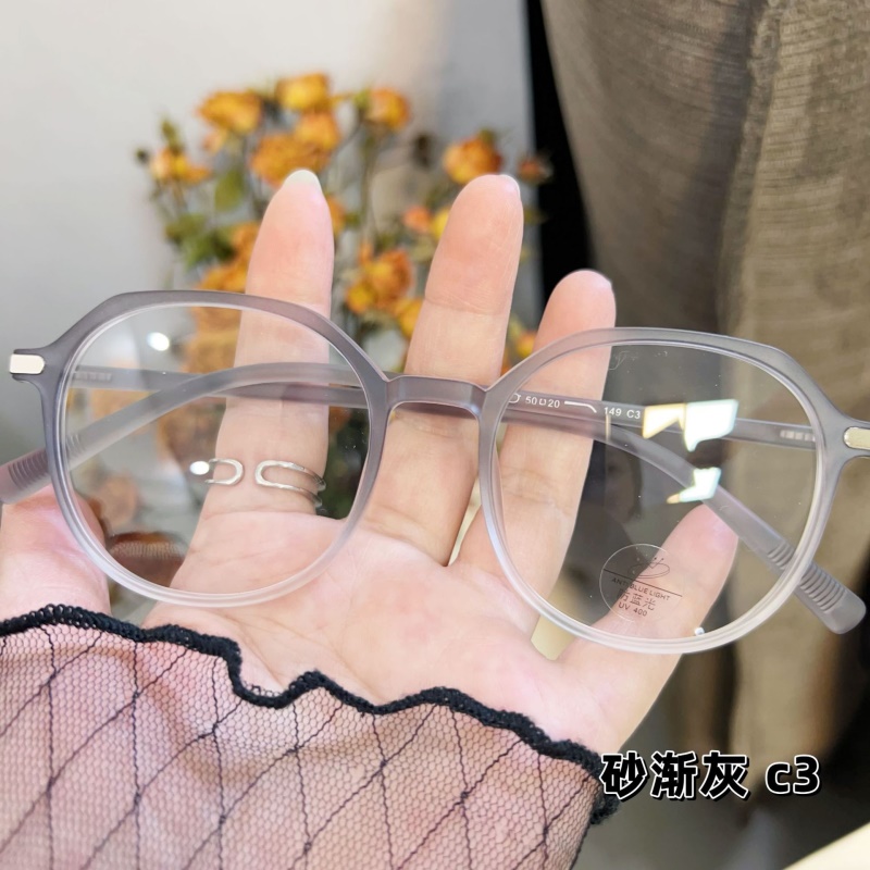 宽边个性平光镜网红同款8675小红书防蓝光复古非主流 tr90眼镜