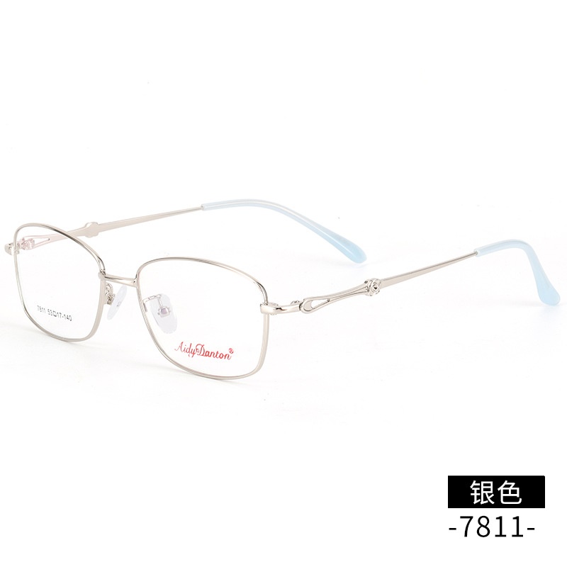 金属眼镜架全框近视镜7811中年女士渐进片商务眼镜框丹阳厂家批发