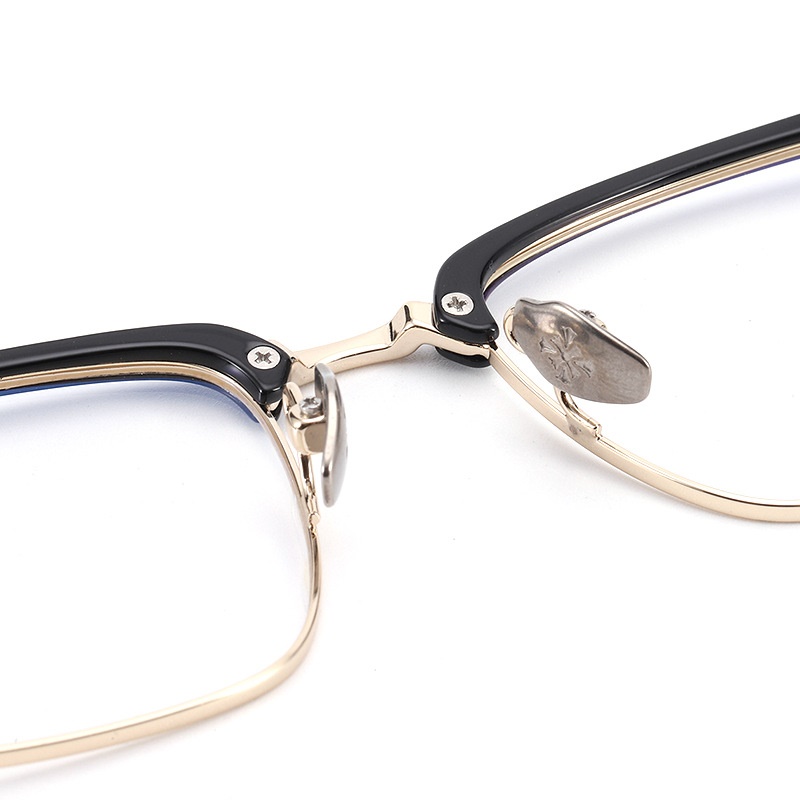 丹阳潮款平光镜17052小红书韩范眉线框高品质纯钛眉毛眼镜架配镜