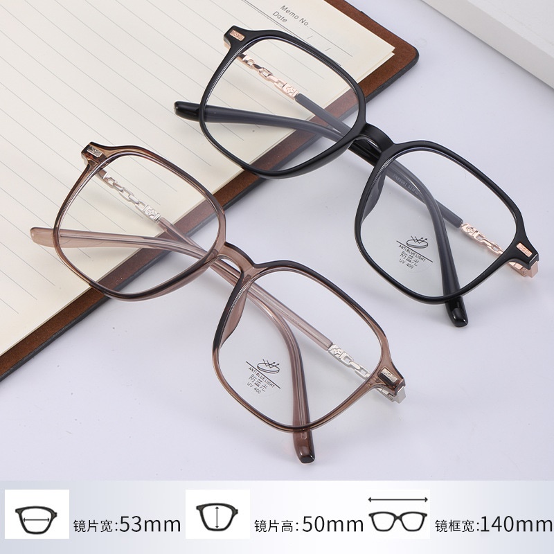 透明平光镜网红小红书同款85091 电脑护目镜复古时尚tr90防蓝光