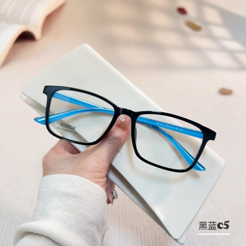 丹阳友顺tr90近视眼镜工厂批发68123男女士全框架眼镜 方形眼镜架