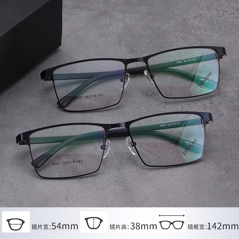 【友顺】钢板眼镜全框架方形镜架16041新款TR腿眼镜框丹阳工厂