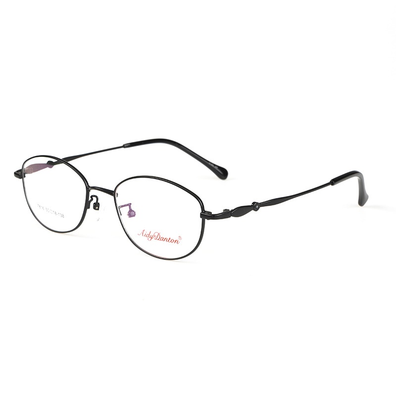 时尚新款近视眼镜框7816丹阳厂家批发全框商务小框女士金属镜架