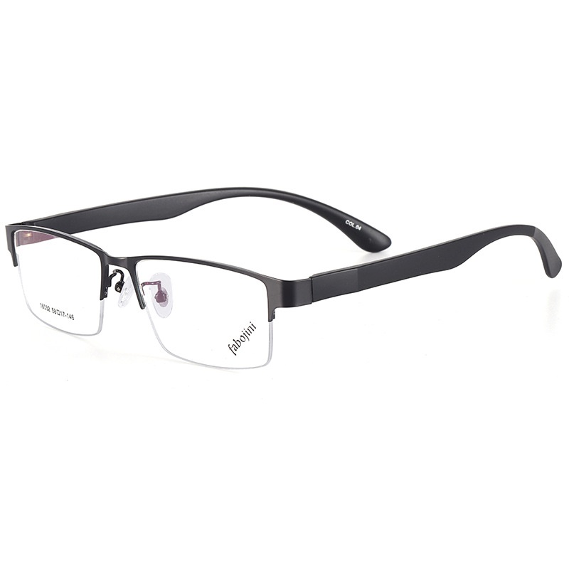 丹阳友顺新款钢板金属合金眼镜架半框男款眼镜16032 近视眼镜框