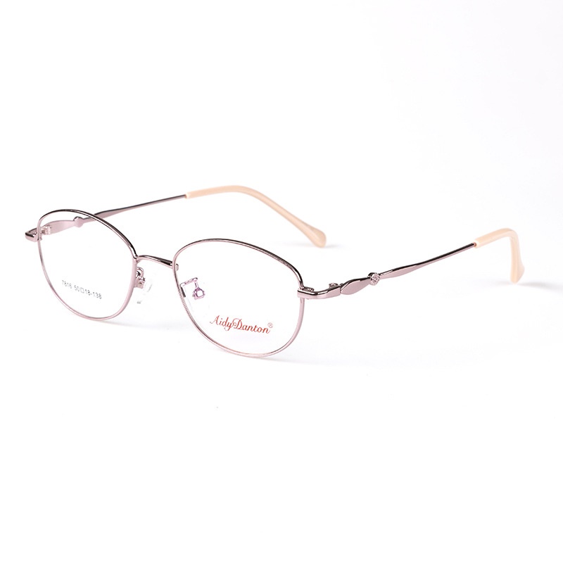 时尚新款近视眼镜框7816丹阳厂家批发全框商务小框女士金属镜架