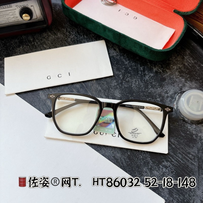 克罗芯平光镜网红同款86032小红书防蓝光复古非主流 tr90眼镜