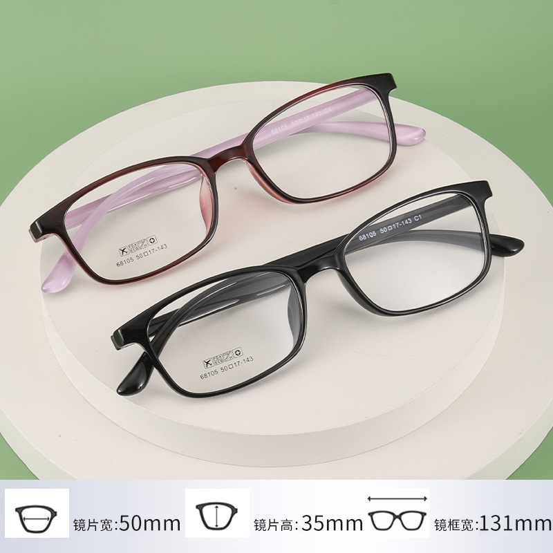 新款高级感TR近视眼镜框批发68105小框超轻男女款tr90眼镜框架