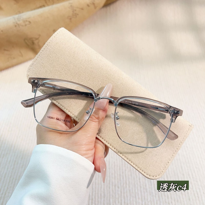 新款无磁钛眉毛眼镜架时尚眉线框16061丹阳斯文痞帅复古眼镜批发