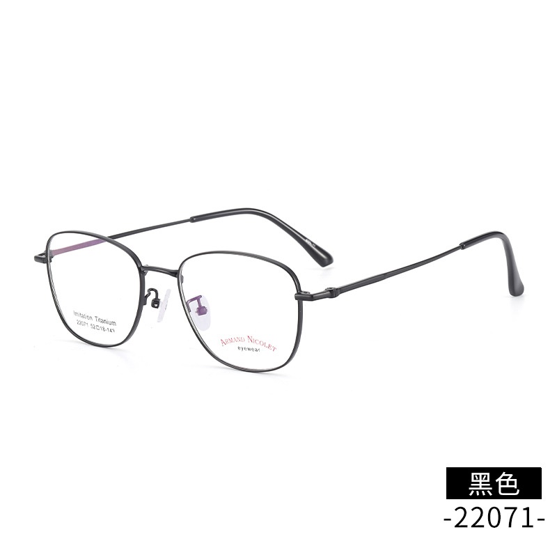 【友顺】宽边复古眼镜 22071双色男女IP电镀眼镜框多边形平光镜