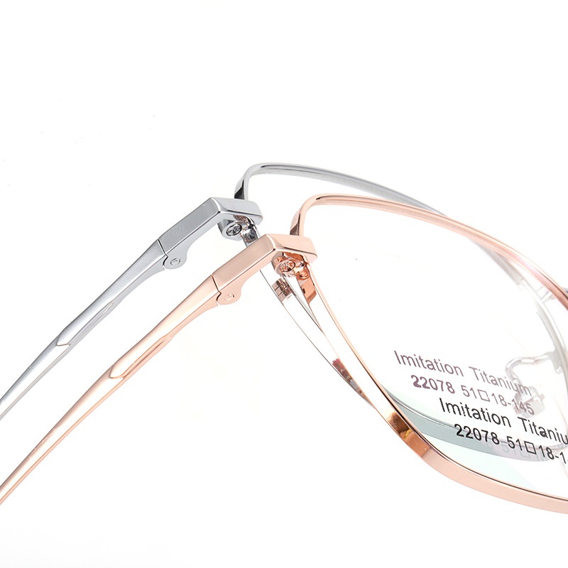 开球复古眼镜架22078抖音同款平光镜 深圳电镀时尚金属男女士镜框