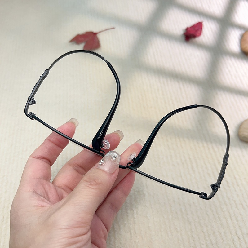 时尚大号商务 眼镜框批发9109男士360度腿弯曲眼镜  金属宽边记忆