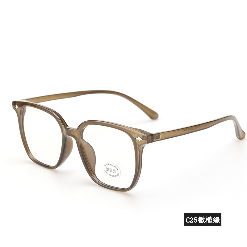 透明平光镜抖音小红书同款30239电脑护目镜男女士tr90多边形 眼镜