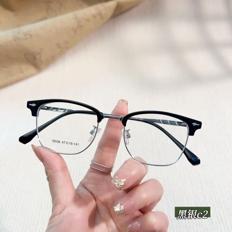 新款时尚瘦脸眉毛架素颜眉毛框眼镜小号丹阳眼镜工厂店批发