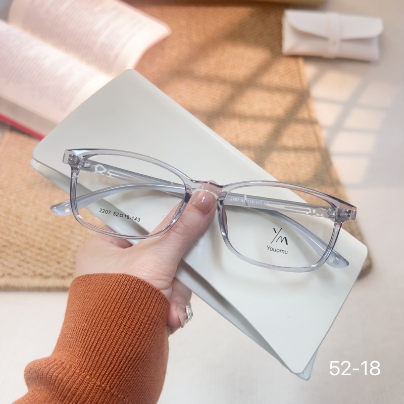 时尚新款透明水晶tr腿眼镜批发2207近视眼镜框青少年TR90眼镜架