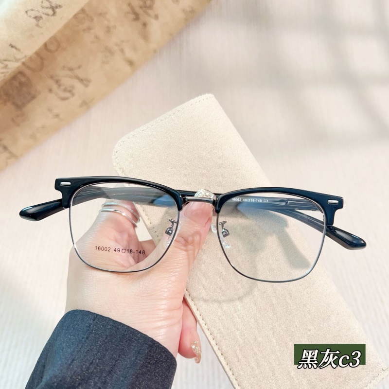 新款时尚小号瘦脸眉毛眼睛架素颜眉线框16002丹阳眼镜工厂店批发