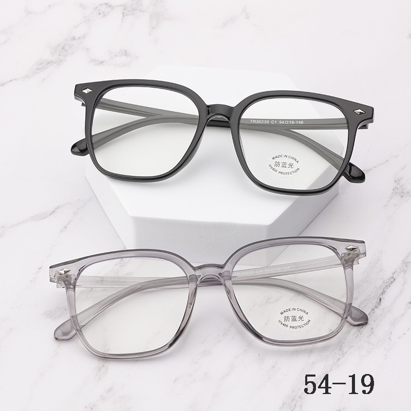 透明平光镜抖音小红书同款30239电脑护目镜男女士tr90多边形 眼镜