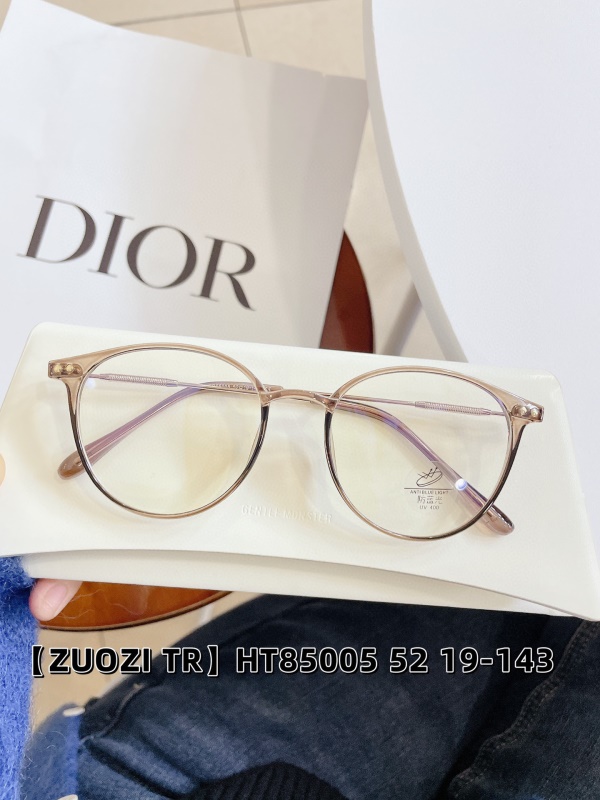 TR透明网红85005新款防蓝光复古眼镜框 黑色书呆子眼镜女生平光镜