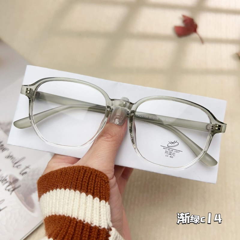 TR透明网红同款23105防蓝光眼镜框 小红书种草丹阳配镜tr90平光镜