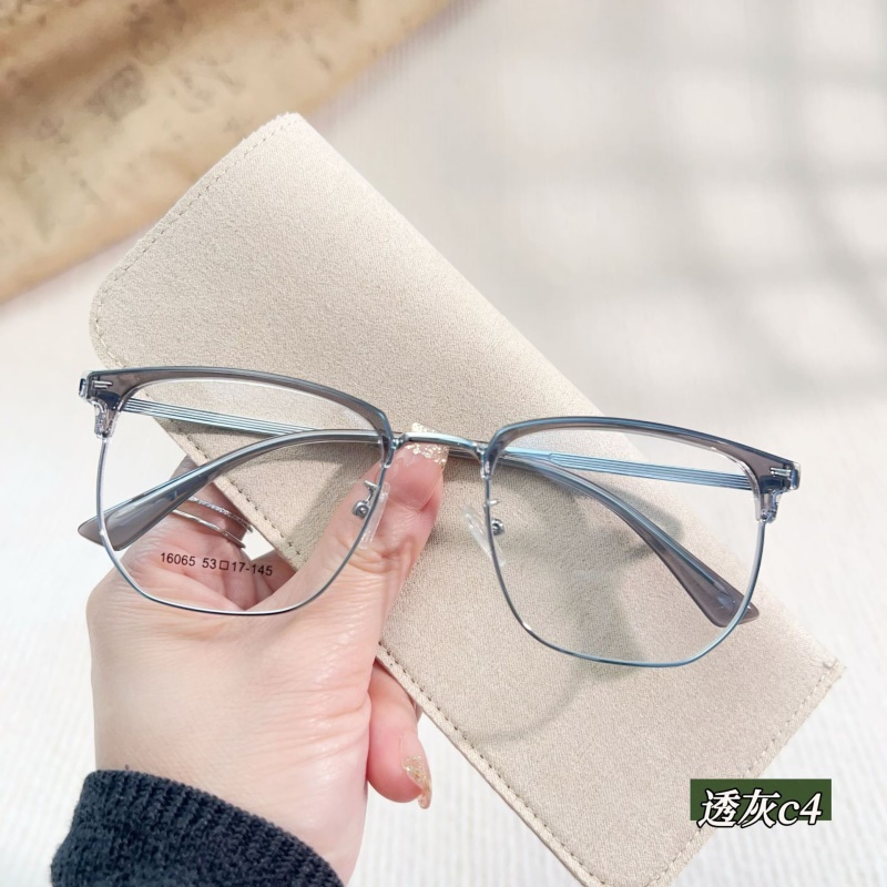 新款时尚眉毛眼睛架素颜眉线框16065斯文柳丁半框TR90眉毛眼镜框