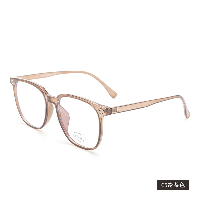 黑色网红同款30192防蓝光透明复古眼镜框 可配近视学生tr90平光镜