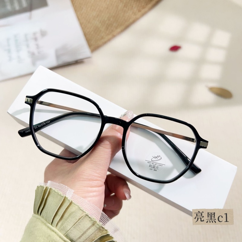 新款TR90网红男女防蓝光玳瑁镜框清新显瘦平光镜可配度数素颜眼镜