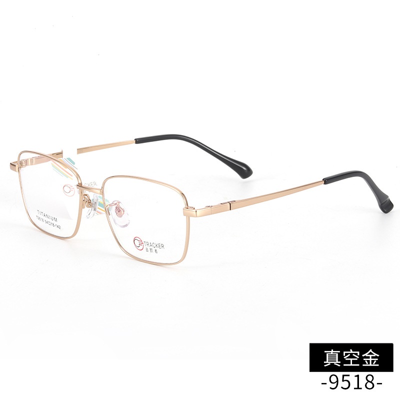 男女士长城腿复古眼镜 钛架多边形镜框9518 开球近视眼镜全框批发