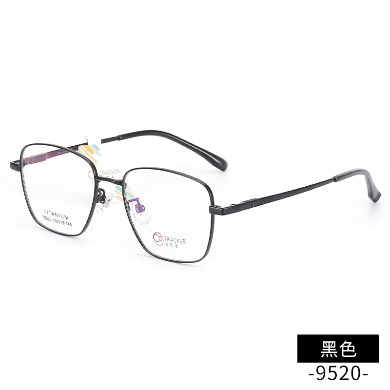 男女士长城腿复古眼镜批发 钛架多边形镜框9520 开球全框近视眼镜