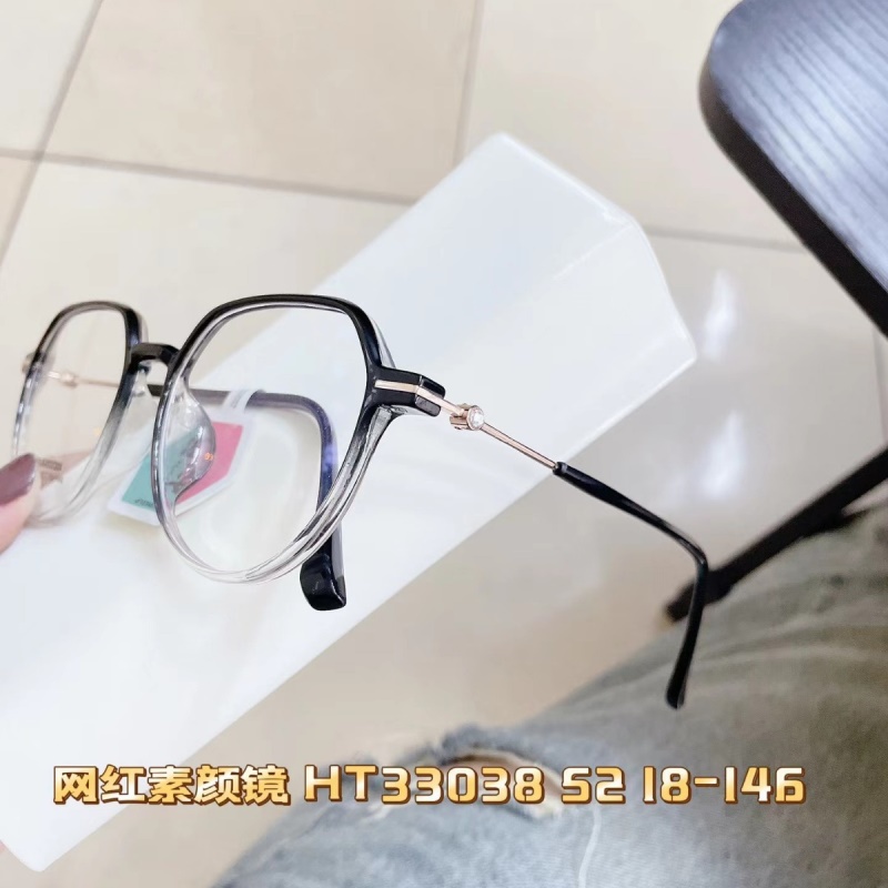 透明TR网红防蓝光复古眼镜框 小红书新款黑色显瘦tr90素颜平光镜