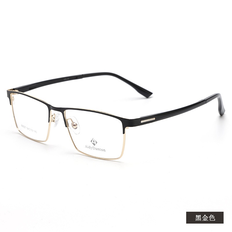 新款高启强同款眼镜框批发60027丹阳商务男款眉线全框镜架塑钢腿