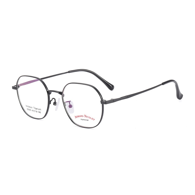 开球潮范复古眼镜小红书种草22080平光镜双色镜框男女中小号款