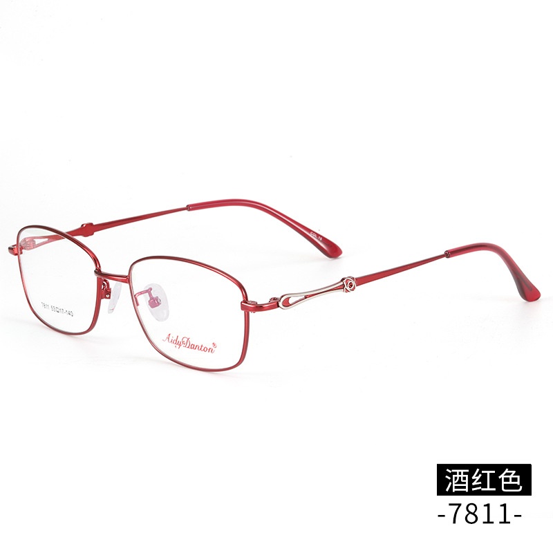 金属眼镜架全框近视镜7811中年女士渐进片商务眼镜框丹阳厂家批发