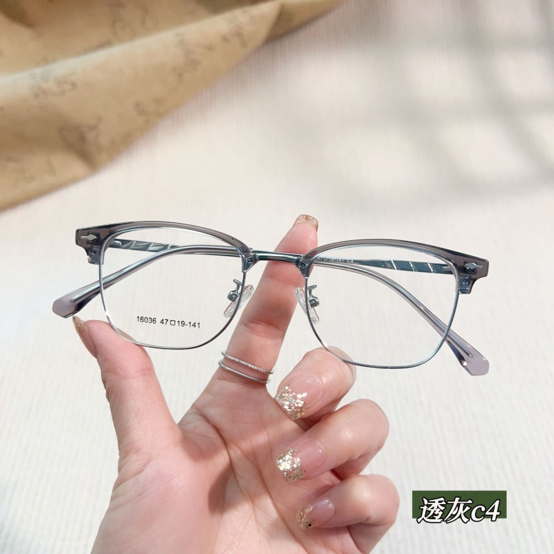 新款时尚瘦脸眉毛架素颜眉毛框眼镜小号丹阳眼镜工厂店批发