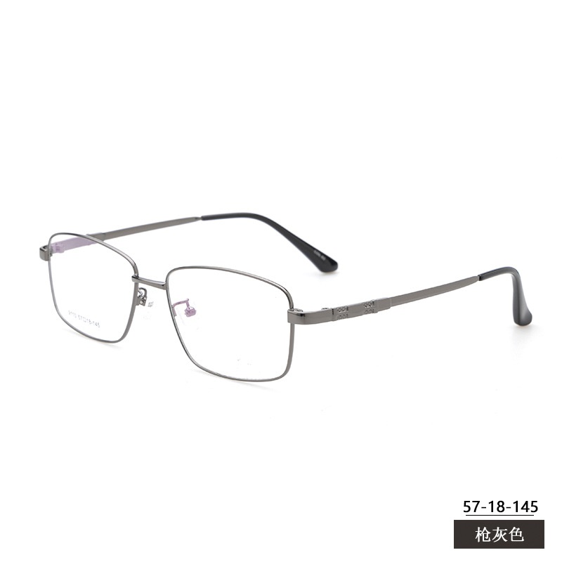 金属眼镜框宽边记忆架高弹钛合金 9110大号男士光学眼镜厂家批发