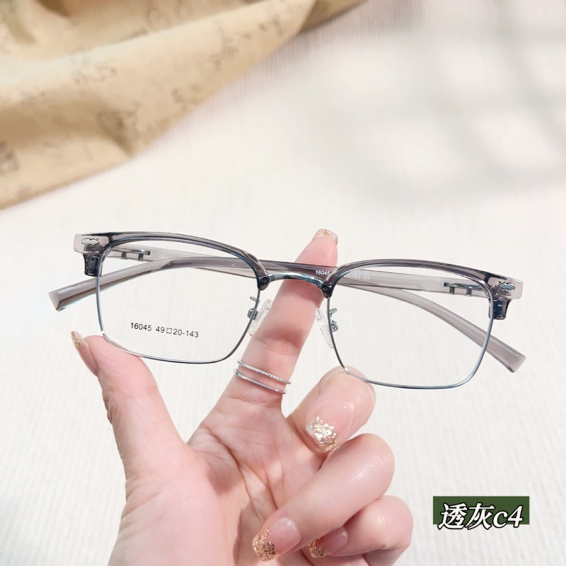 新款眉毛框眼镜女小框批发16045丹阳眼镜工厂店眉毛架眼镜框男